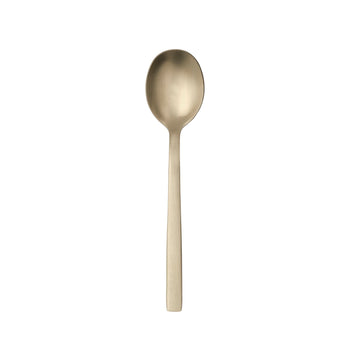 Libbey 763 Elexa Satin OR Stainless Steel Teaspoon, Gold - 5 1/8" Demitasse Spoon 36/Case