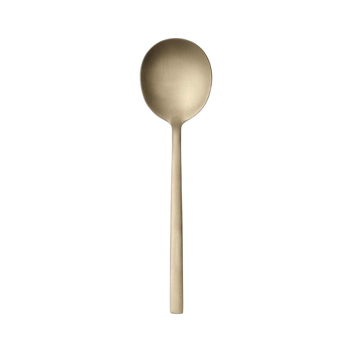 Libbey 763 Elexa Satin OR Stainless Steel Teaspoon, Gold - 7" Bouillon Spoon 36/Case