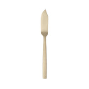 Libbey 763 Elexa Satin OR Stainless Steel Teaspoon, Gold - 5 1/4" Butter Spreader 36/Case