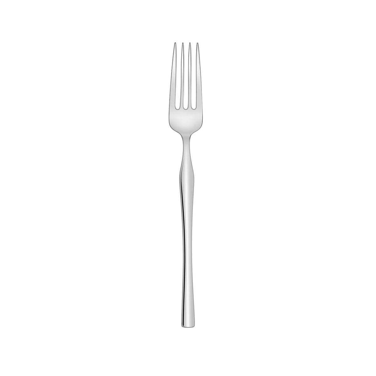 Reserve by Libbey 814 Euro Sleek Stainless Steel Dinner Spoon, Silver, 12/Case - 7 1/2" Dessert Fork