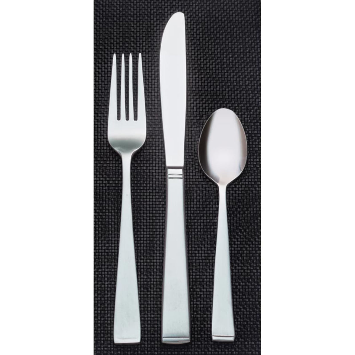 Libbey 858 New Charm Stainless Steel Teaspoon, Silver, 36/Case - 6 7/8" Dessert Spoon