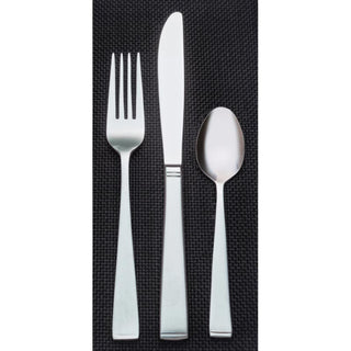Libbey 858 New Charm Stainless Steel Teaspoon, Silver, 36/Case - 6 7/8" Dessert Spoon