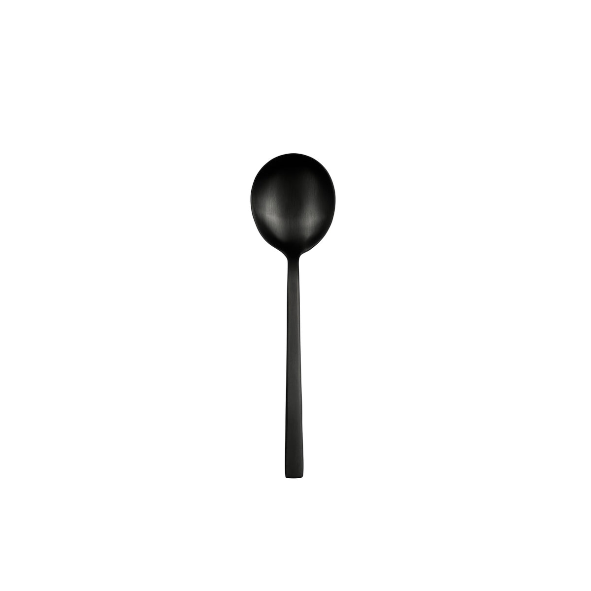 Libbey 863 Elexa Satin Noir Stainless Steel Teaspoon, Black - 6 1/8" Teaspoon 36/Case