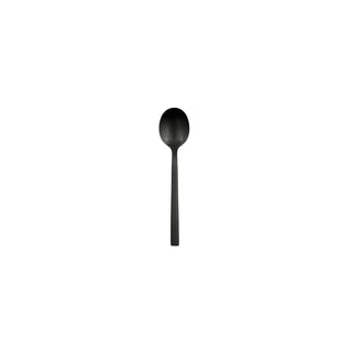 Libbey 863 Elexa Satin Noir Stainless Steel Teaspoon, Black - 5 1/8" Demitasse Spoon 36/Case