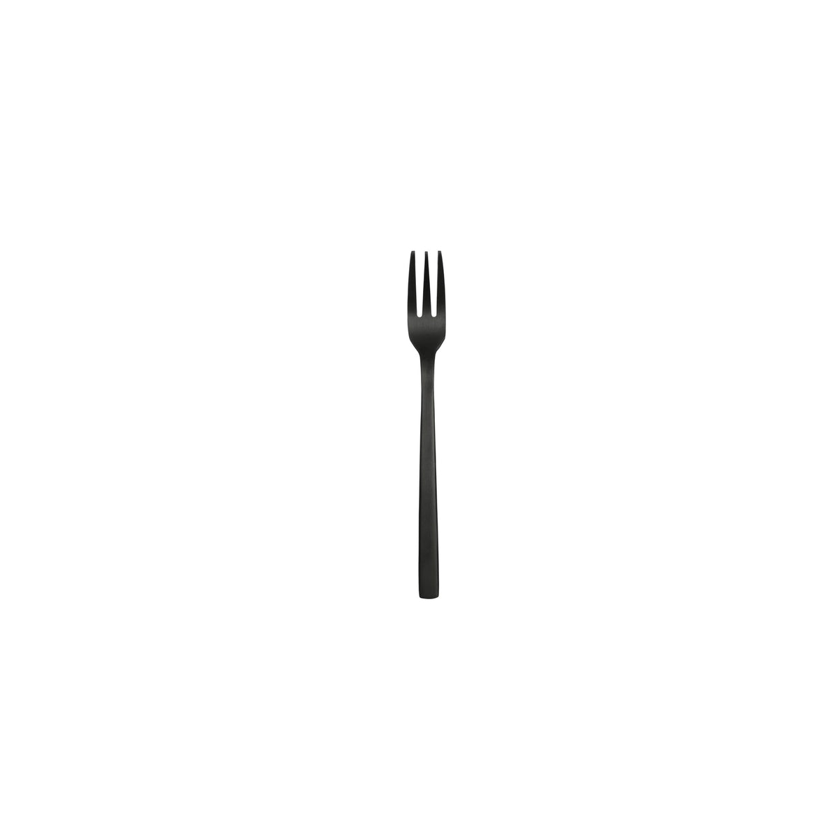 Libbey 863 Elexa Satin Noir Stainless Steel Teaspoon, Black - 5 1/4" Cocktail Fork 36/Case