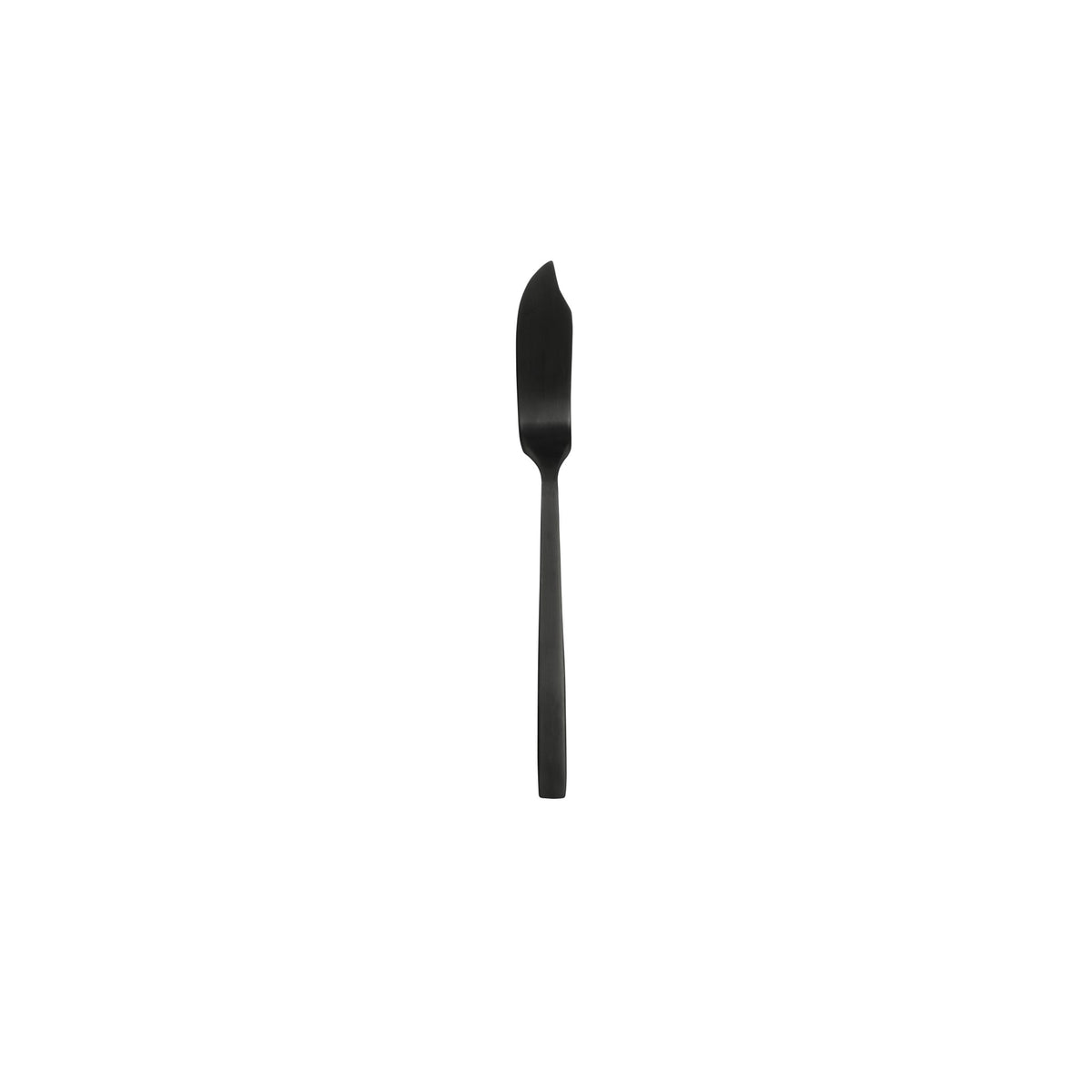 Libbey 863 Elexa Satin Noir Stainless Steel Teaspoon, Black - 5 1/4" Butter Spreader 36/Case