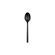 Libbey 863 Elexa Satin Noir Stainless Steel Teaspoon, Black - 7 1/4" Oval Dinner Spoon 36/Case