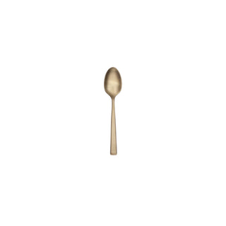 Reserve by Libbey 902 Santorini Stainless Steel Teaspoon, Gold - 4 3/8" Demitasse Spoon 12/Case
