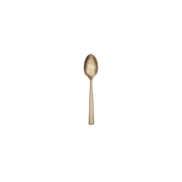 Reserve by Libbey 902 Santorini Stainless Steel Teaspoon, Gold - 4 3/8" Demitasse Spoon 12/Case