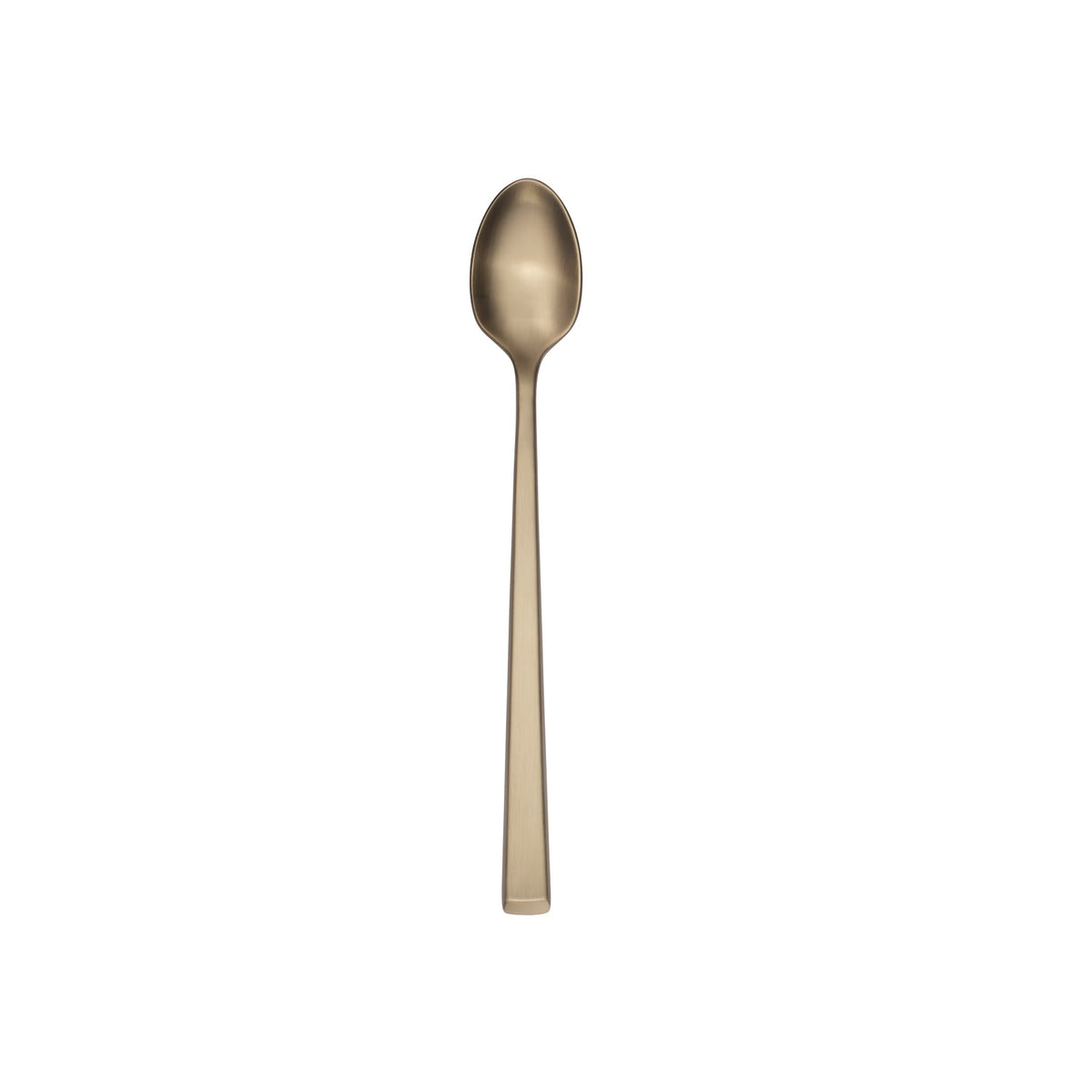 Reserve by Libbey 902 Santorini Stainless Steel Teaspoon, Gold - 7 1/2" Iced Tea Spoon 12/Case