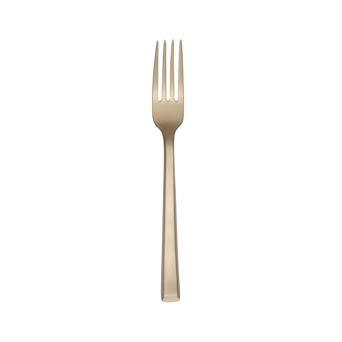 Reserve by Libbey 902 Santorini Stainless Steel Teaspoon, Gold - 8 1/8" Dinner Fork 12/Case