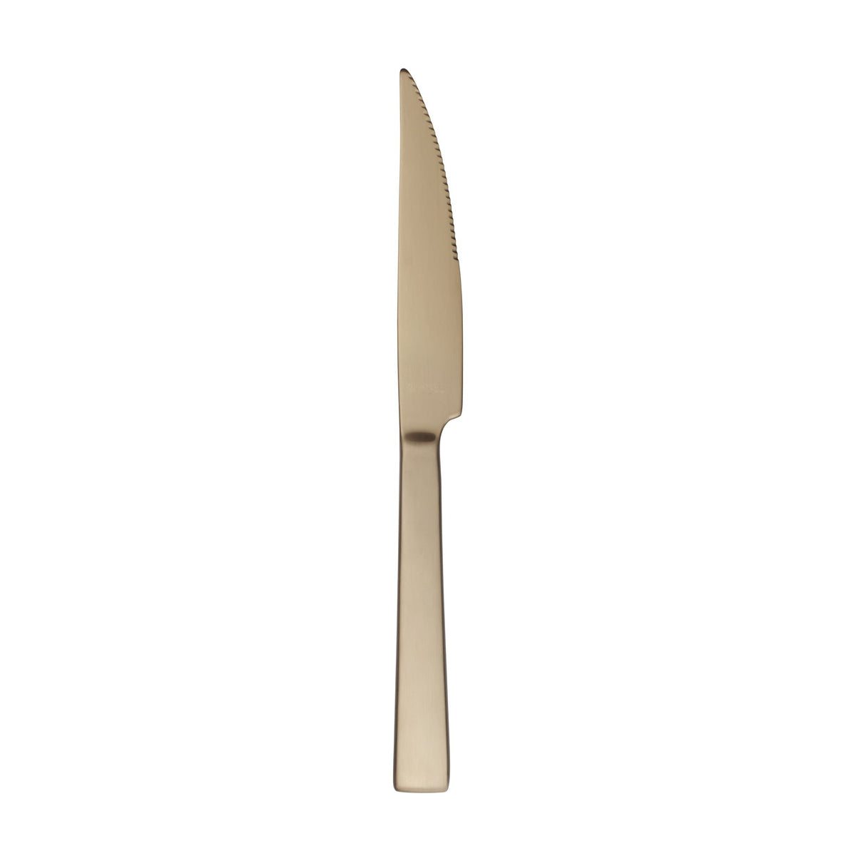 Reserve by Libbey 902 Santorini Stainless Steel Teaspoon, Gold - 9 1/2" Steak Knife 12/Case