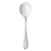 Reserve by Libbey 949 Tessellate Stainless Steel Teaspoon, Silver, 12/Case - 5 3/4" Bouillon Spoon