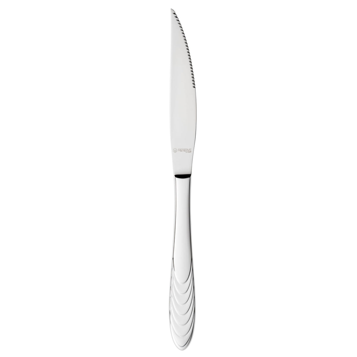 Reserve by Libbey 950 Caparica Stainless Steel Teaspoon, Silver, 12/Case - 9 7/16" Steak Knife