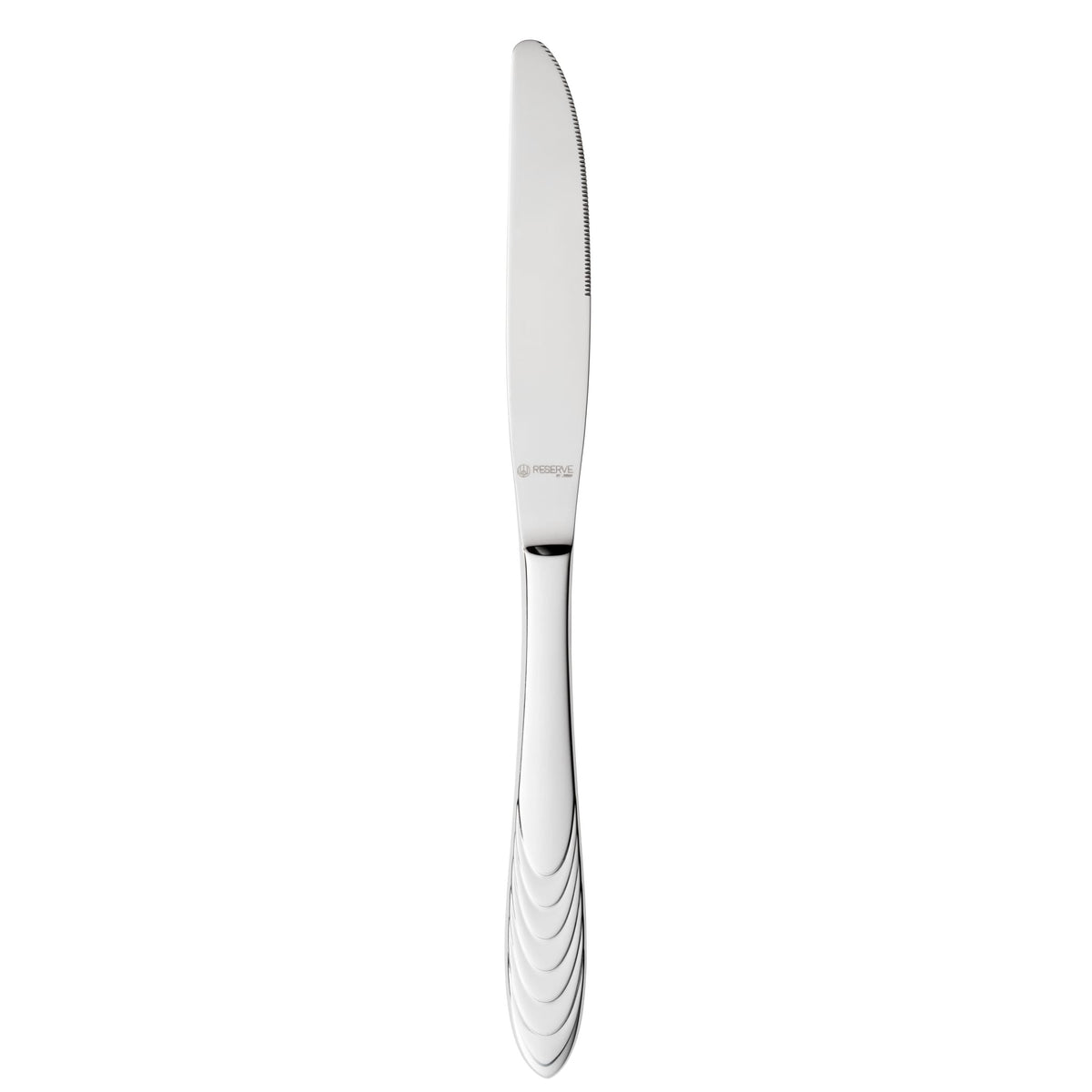 Reserve by Libbey 950 Caparica Stainless Steel Teaspoon, Silver, 12/Case - 9 7/16" Dinner Knife