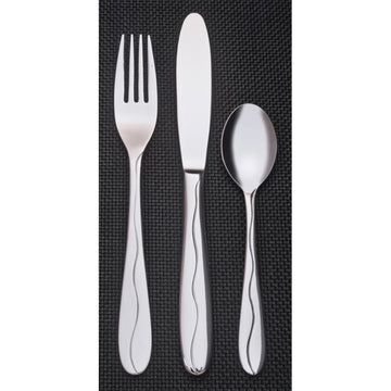 Libbey 973 Cantina Stainless Steel Teaspoon, Silver, 36/Case - 7" Salad Fork