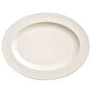 Libbey BO-1122 Basics Orbis Porcelain Platter, 10 1/4" x 13 1/4" - 12/Case