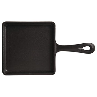 Libbey CIS-16 Cast Iron Square Skillet, 21 oz., Black, 12/Case - Default Title