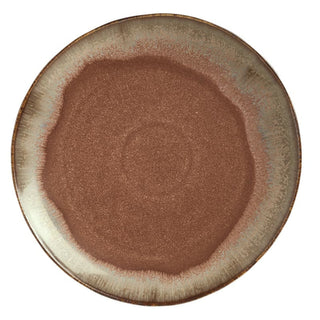 Libbey HEDON Hedonite Porcelain Plate, Brown, 12/Case - 10"