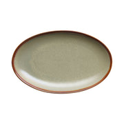 Libbey HEDON Hedonite Porcelain Platter, 12" Long, 12/Case - Green