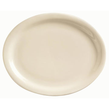 Libbey Stoneware Platter, Ivory - 9 3/4"