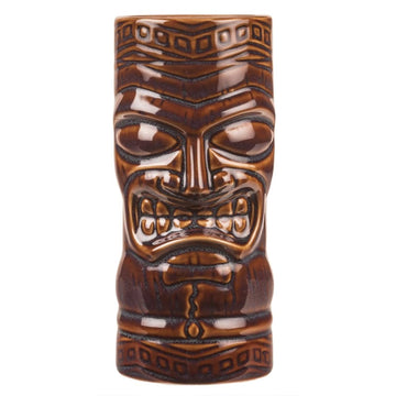 Libbey Ceramic Brown Tiki Tumbler, 20 oz., 12/Case - Brown
