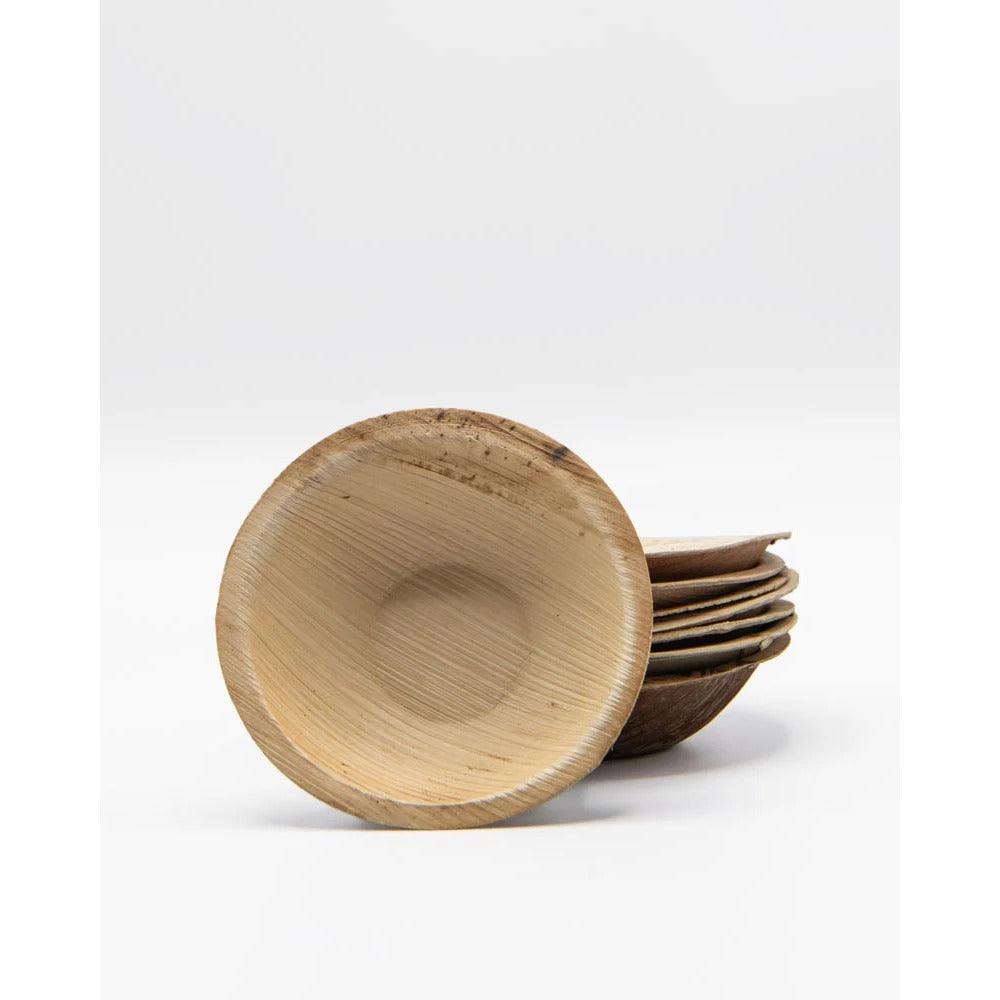 VerTerra LTD 01-01 Palm Leaves Bowl, Brown, 600/Case - 3.5 oz.