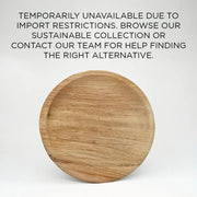 VerTerra LTD 01-01-25B Palm Leaves Plate, 9" Diameter, Brown, 300/Case - photo 2
