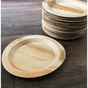 VerTerra LTD 01-33-25B Palm Leaves Plate, 9" Diameter, Brown, 300/Case - photo 4