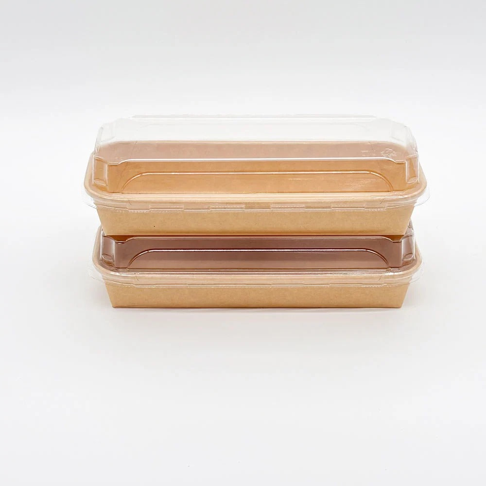 VerTerra LTD VT-PBL Paperboard Kraft Tray, 2" High, 200/Case - 8"