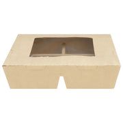 VerTerra LTD VT-PBW-9X7-3C Kraft Paperboard Bento Box, 7" x 9", 200/Case - photo 3