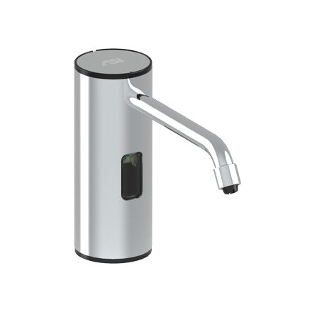 American Specialties, Inc. 10-0334 Stainless Steel Sanitizer Dispenser, 50.7 fl. oz., Silver - Bright
