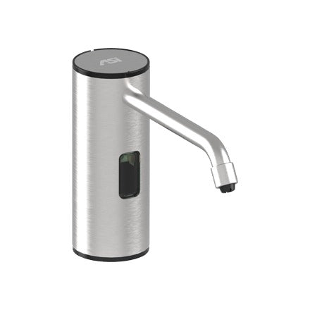 American Specialties, Inc. 10-0334 Stainless Steel Sanitizer Dispenser, 50.7 fl. oz., Silver - Satin