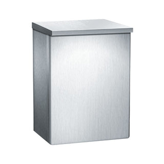 American Specialties, Inc. 10-0852 Stainless Steel Napkin Receptacle, 1.2 gal., Silver - 10-0852