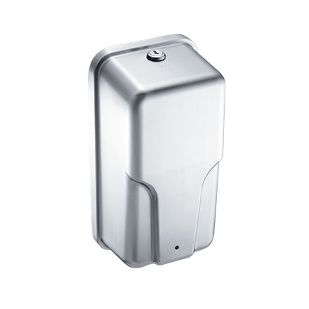 American Specialties, Inc. Stainless Steel Soap Dispenser, 33.8 fl. oz., Silver - 10 3/4"