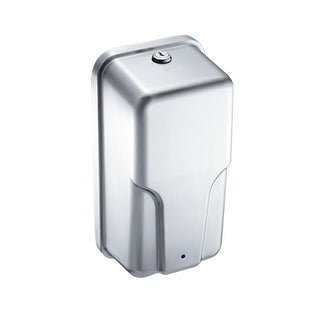 American Specialties, Inc. Stainless Steel Soap Dispenser, 33.8 fl. oz., Silver - 10 3/4"