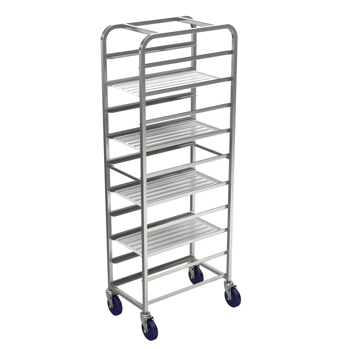 Winholt Aluminum Platter Cart, 15" x 26" - 10 Trays