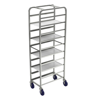 Winholt Aluminum Platter Cart, 15" x 26" - 10 Trays