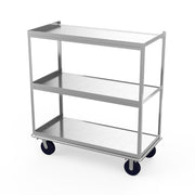 Winholt BNQT Stainless Steel Banquet Cart, 60" Wide, Silver - 3 Shelves