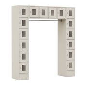 Winholt WL-16/CB Steel Locker, 72" Wide, Beige - Default Title