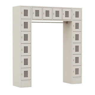 Winholt WL-16/CB Steel Locker, 72" Wide, Beige - Default Title