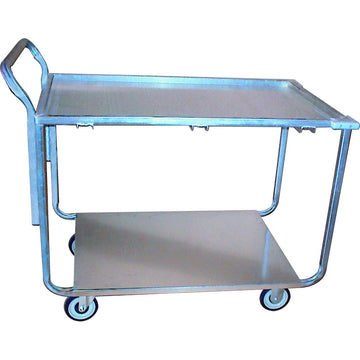 Winholt WPT-2340 Utility Cart, 25" x 42", Silver - Default Title