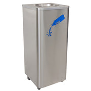 Ex-Cell Kaiser LD-10 SS Stainless Steel Disposal Receptacle, 10 gal., Silver - Default Title