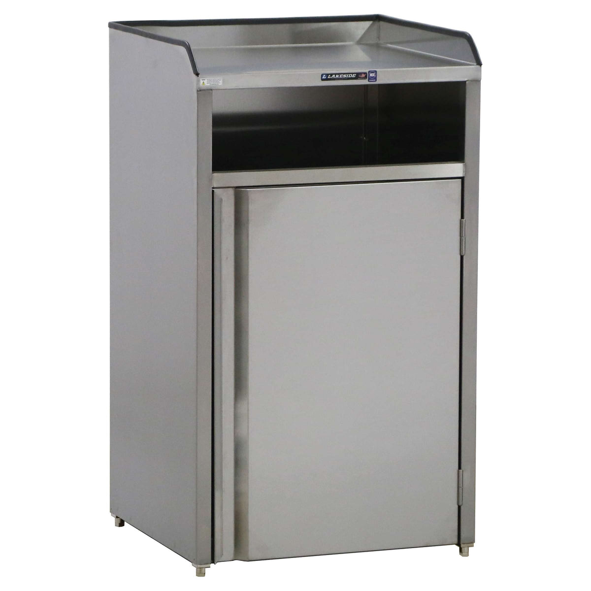 Lakeside 4310 Stainless Steel Waste Station, 35 gal., Silver - photo 2