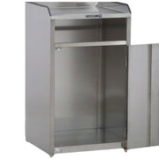 Lakeside 4310 Stainless Steel Waste Station, 35 gal., Silver - Default Title