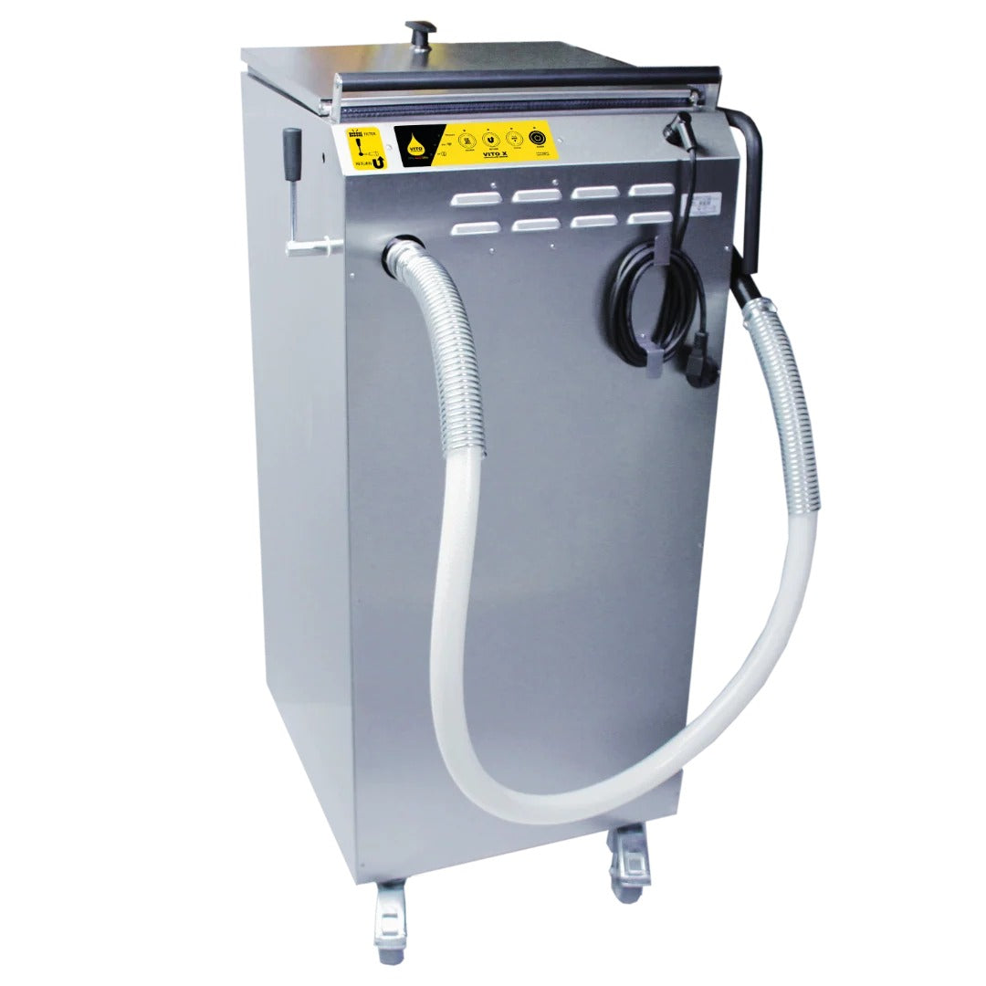 Vito Fryfilter, Inc Stainless Steel Oil Filter System, 18 1/2" Wide, 100-120V - 220 lb.
