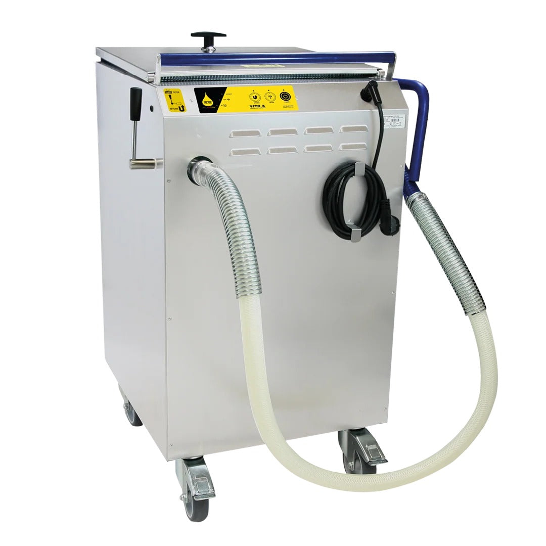 Vito Fryfilter, Inc Stainless Steel Oil Filter System, 18 1/2" Wide, 100-120V - 137 lb.