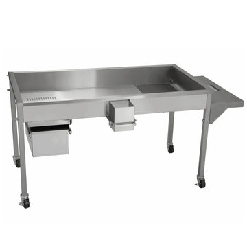 Cretors GKS-X Stainless Steel Popcorn Table, 73 1/8" Wide, Silver - Default Title