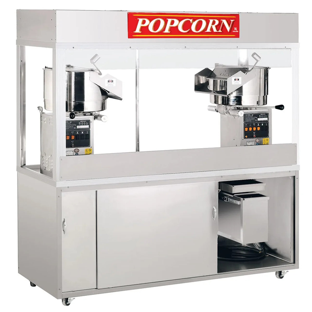 Cretors Twin Kettle Popper, 72" Wide, 120/208V - 60