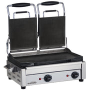 Eurodib Panini Grill, Dual, 220V - SFE02360 Smooth 17" 9 1/4" 2900W